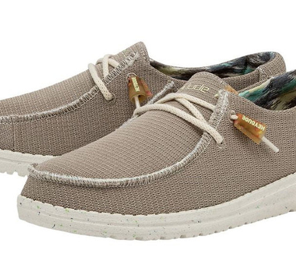 Hey Dude Wendy Eco Knit Sox Tan Sneaker Slip On Women's sizes US 6-11/NEW!!