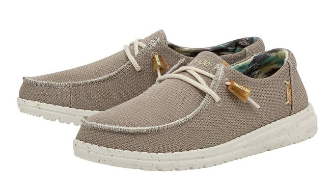 Hey Dude Wendy Eco Knit Sox Tan Sneaker Slip On Women's sizes US 6-11/NEW!!