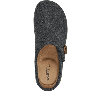 Earth Ezra2 Gray Round Toe Casual Slip-on Flat Clogs Womens sizes 6-10 NEW M