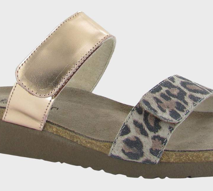 Naot Althea Cheetah Suede 2 Strap Sandal Women's sizes 36-42/5-11 NEW!!!