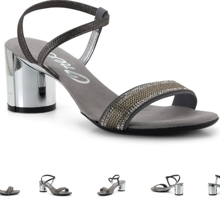 Onex Carley  Pewter Elastic Strappy Wedge Sandal Women's US sizes 5-11/NEW!!!
