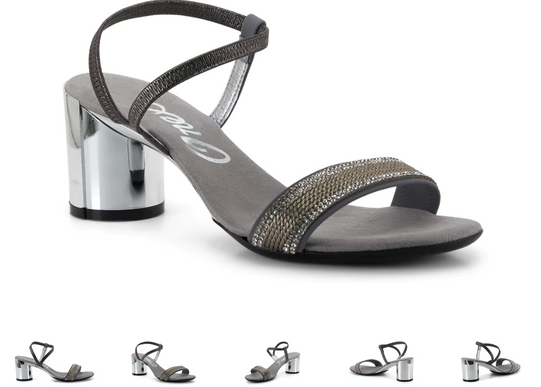 Onex Carley  Pewter Elastic Strappy Wedge Sandal Women's US sizes 5-11/NEW!!!