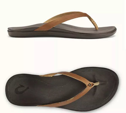 Women's Olukai Ho'opio Leather Flip Flop Sandal Various Colors US Sizes 5-11 NIB
