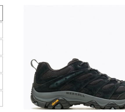 Merrell Moab 3 Vent Black Night Hiking Boot Shoe Men's US sizes 7-15/NEW!!! WIDE