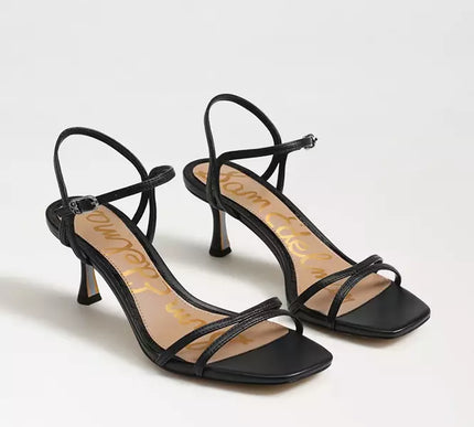 Sam Edelman Presley Black Strappy Kitten Heel Sandal Women's sizes 6-11/ NEW!!