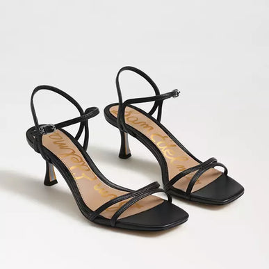 Sam Edelman Presley Black Strappy Kitten Heel Sandal Women's sizes 6-11/ NEW!!