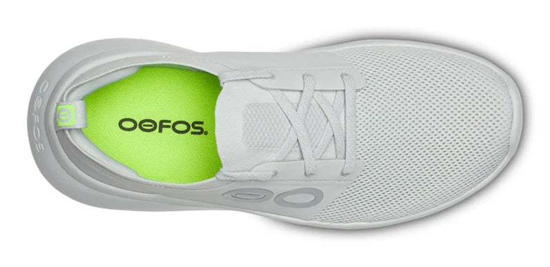 OOFOS OOmy Stride White Glacier Walking Shoes Sneakers Mens Sizes M8-M14 NEW