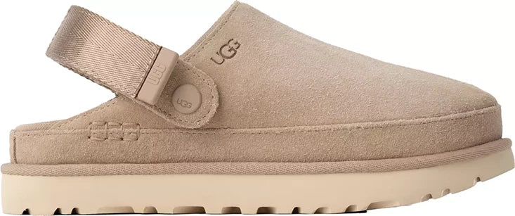 UGG Goldenstar Clog Sand Suede Platform Womens US sizes 5-12/NEW
