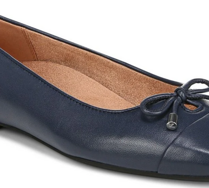 Vionic Klara Navy Nappa Ballet Flat Slip-on Shoe Women's sizes 5-11/NEW!! MEDIUM