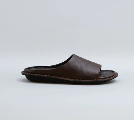 VIBAe SAINT TROPEZ Cocoa Brown Leather Sandal EU Unisex sizes W6/36-M15/48 NEW