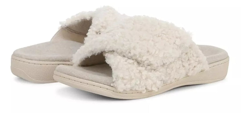 Vionic Relax II Cream Mule Slipper Slip-On Arch Support Women sizes 5-13/NEW!!
