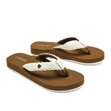 Cobian Braided Bounce White Comfort Sandal Women's US Sizes 5-11 NIB!!
