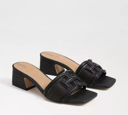 Sam Edelman Waylon Black Weave Slide Sandal Women's US sizes 6-10/NIB!!!
