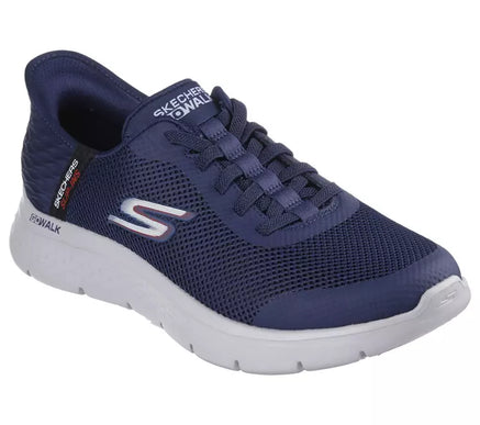 SKECHERS Go Walk Flex Hands Free Navy Slip-ins Sneaker Men's sizes 7-14/NEW WW