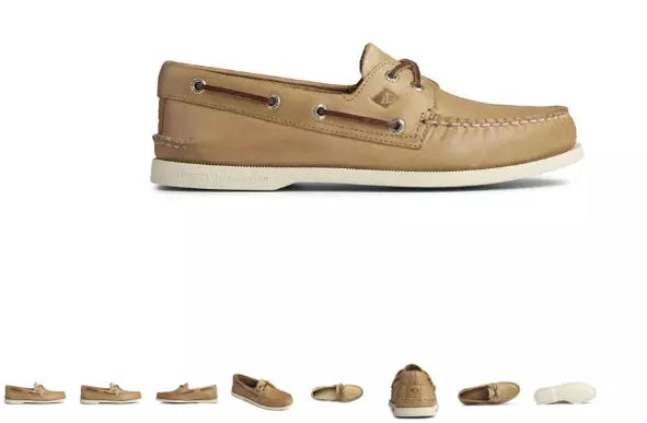 Sperry Top-Sider A/O Authentic Original 2 Eye Oatmeal Boat Shoe Men's sizes 7-16