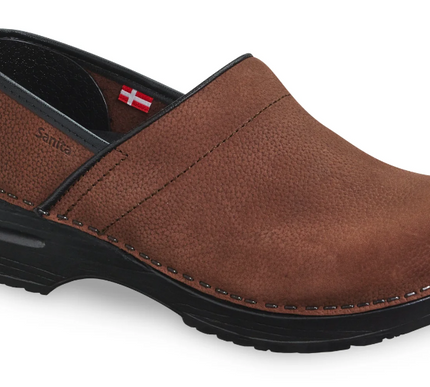 Sanita Pro Text Oil Brown Leather Professional Clog Women's EU sizes 35-42/NEW!!