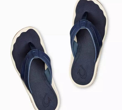 Men's Olukai Kukulu Trench Blue Flip Flop Comfort Sandal US Sizes 7-16 NEW!!!