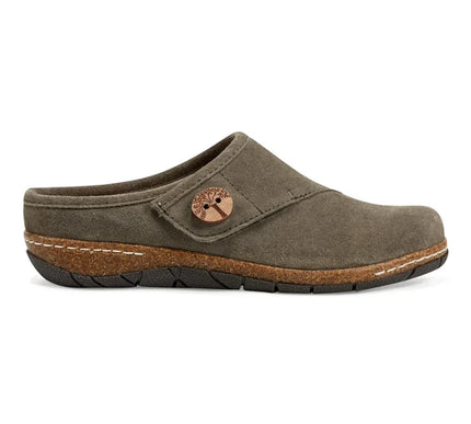 Earth Ezra Green Round Toe Casual Slip-on Flat Clogs Womens sizes 6-10 NEW M