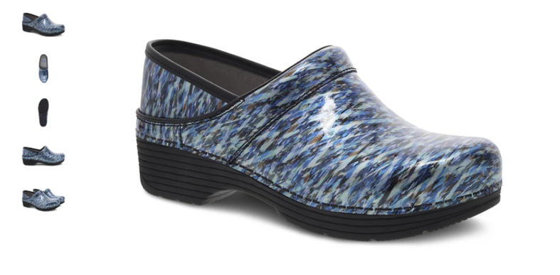Dansko Professional LT Pro Blue Waves Patent Clog Women's EU sizes 35-43/NEW!!