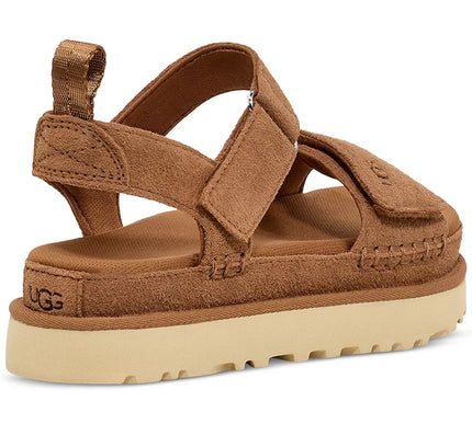 UGG Goldenstar Chestnut Suede Platform Sandal Women's US sizes 5-12-NEW