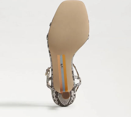 Sam Edelman Presley Python Strappy Kitten Heel Sandal Women's sizes 6-11/ NEW!!
