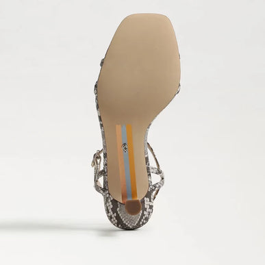 Sam Edelman Presley Python Strappy Kitten Heel Sandal Women's sizes 6-11/ NEW!!
