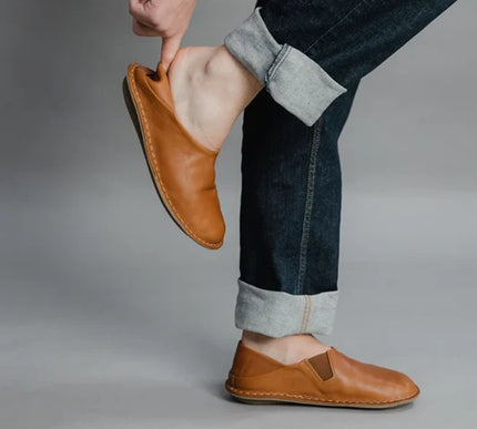 VIBAe Zuma Fawn Tan Slip On Loafer Mule EU Unisex sizes W6/36-M15/48