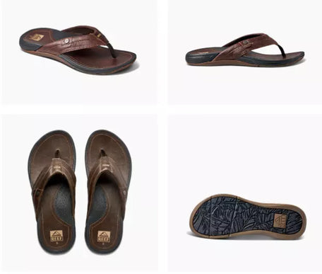 Reef Pacific LE Dark Brown Sandal Comfort Flip Flop Men's US sizes 7-17 NEW!!!