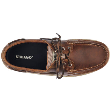 Sebago Clovehitch II Fgl Waxed Brown Cinnamon 922 Boat Shoe Men's sizes 7-15/MED