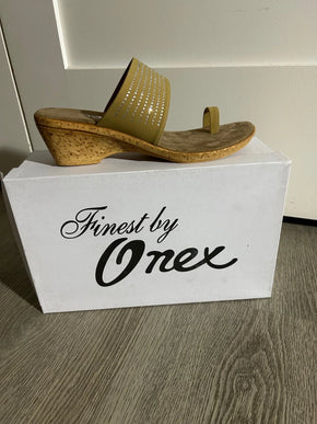 Onex Luca Tan Toe Wrap Wedge Sandal Womens sizes 6-10 NEW