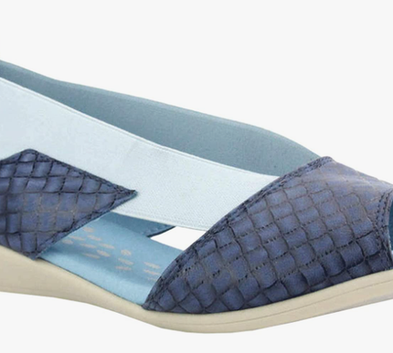 Cloud Cacey Lia Blue Peep Toe Leather Sandal Womens sizes 36,40 and 41/NEW!!!
