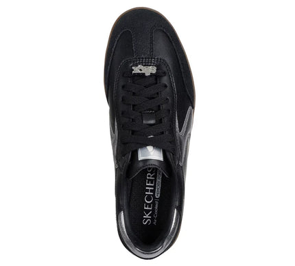 SKECHERS Hotshot Cool Glow Black Silver Sneaker Women's sizes 5-11/NEW!!!