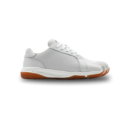 Peluva Court Ad-In White Barefoot Toe Shoes Mens US Sizes 8-14