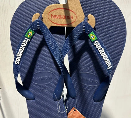 Havaianas Brazil Logo Navy Blue Sandal Men EU sizes 39/40-45/46 NEW!!!