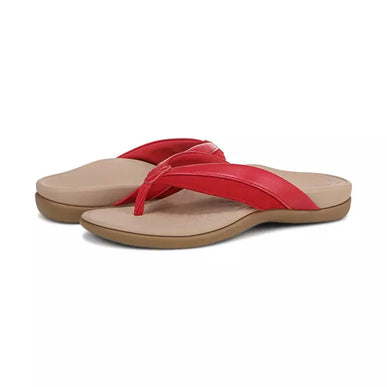 Vionic Shore Fruit Punch Red Leather Sandal Women's sizes 5-11/NEW!!!