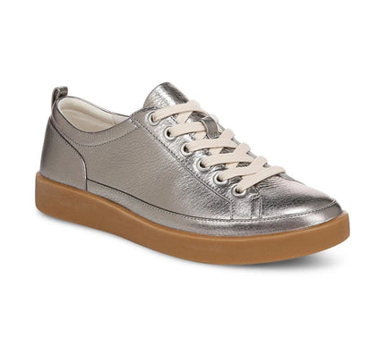 Vionic Winny Pewter Nappa Leather Sneaker Women sizes 5-11/NEW!!