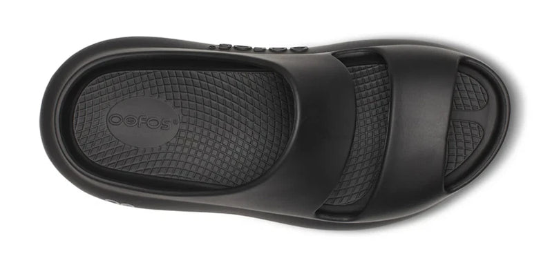 OOFOS OOyea Slide Sandal Black Womens Sizes M3/W5-M9/W11 NEW