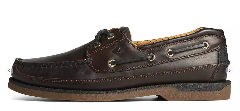 Sperry Gold Cup Mako 2 Eye Moc Amaretto Brown Boat Shoe US sizes 8-15/NEW WIDE!!