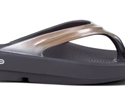 OOFOS OOlala Thong Luxe Latte Sandal Womens Sizes M3/W5-M9/W11 NEW