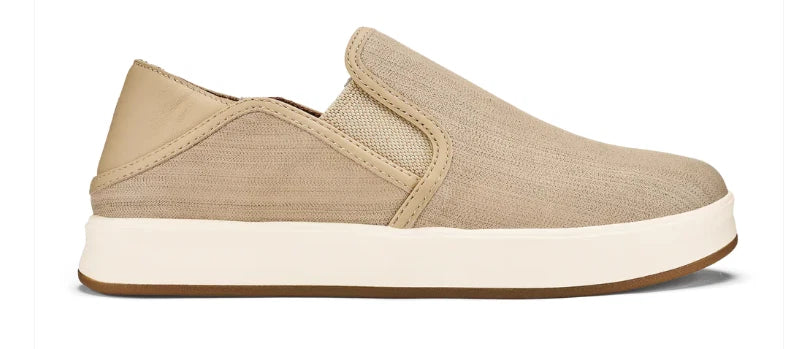 Women's Olukai Ki'ihele Beige Comfort Sneaker Slip-on US Sizes 5-11 NIB!!