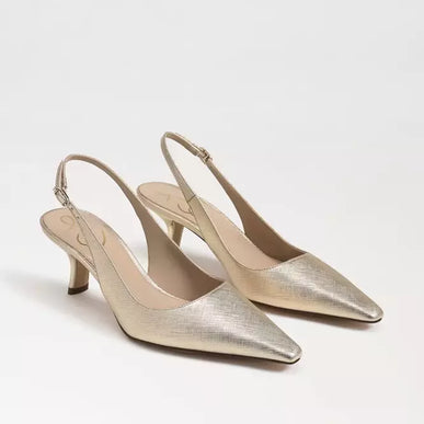 Sam Edelman Bianka Slingback Gold Leaf Metallic Pump Women's sizes 6-11/ NEW!!