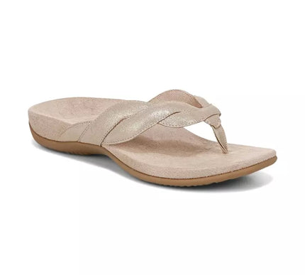 Vionic Bella Braid Gold Metallic Nappa Leather Sandal Women's sizes 5-11/NEW!!!