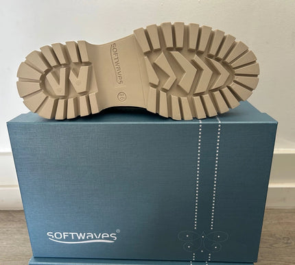 Softwaves Vana Notte (Navy)  Suede Platform Loafer Women EU sizes 36-41/US 6-11