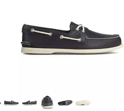 Sperry Top-Sider A/O Authentic Original 2 Eye Navy Boat Shoe Men's sizes 7-16 M