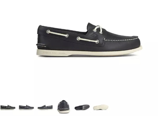 Sperry Top-Sider A/O Authentic Original 2 Eye Navy Boat Shoe Men's sizes 7-16 M