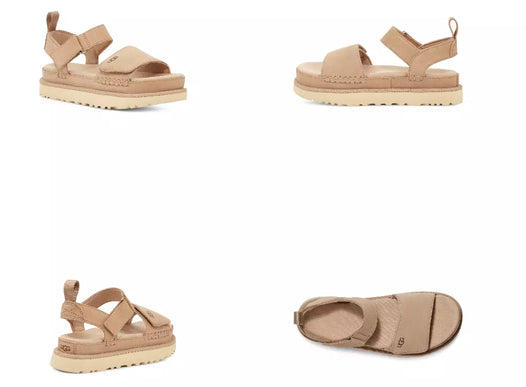 UGG Goldenstar Sand Suede Platform Sandal Women's US sizes 5-12/NEW!!!