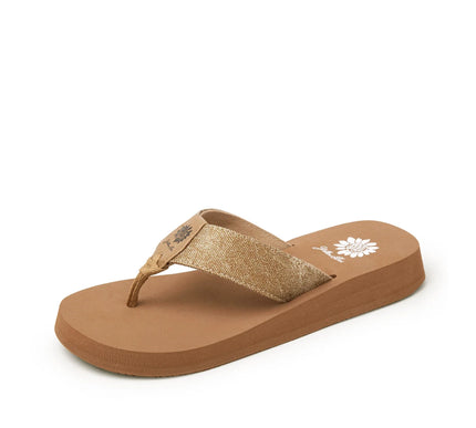 Yellow Box Fremont Bronze Flatform Toe Post Sandal Women's sizes 6-10/NEW!!!