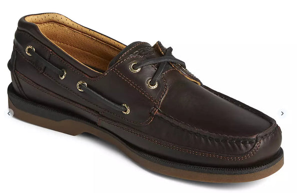 Sperry Gold Cup Mako 2 Eye Moc Amaretto Brown Boat Shoe US sizes 8-15/NEW WIDE!!