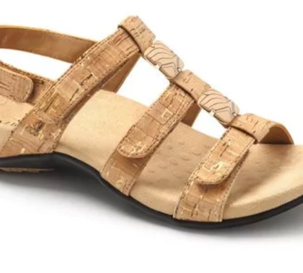 Vionic Amber Gold Cork Strappy Comfort Sandal Women's sizes 5-11 NEW!!!!