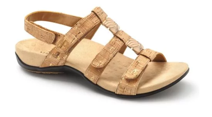 Vionic Amber Gold Cork Strappy Comfort Sandal Women's sizes 5-11 NEW!!!!